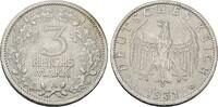 Weimarer Republik 3 Reichsmark 1931 A Umlaufmünze. SUP
