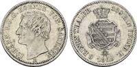 Sachsen 1/6 Taler Johann 1854-1873 -