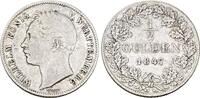 Württemberg 1/2 Gulden Wilhelm I. 1816-1864 -