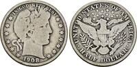 USA Half Dollar 1908 O Barber Half Dollar. Sch&ouml;n 35,00 EUR  + 10,00 EUR frais d'envoi