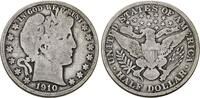 USA Half Dollar 1910 Barber Half Dollar. Sch&ouml;n 75,00 EUR  + 10,00 EUR frais d'envoi