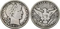 USA Half Dollar 1912 Barber Half Dollar. Sch&ouml;n/Sehr sch&ouml;n 40,00 EUR  + 10,00 EUR frais d'envoi