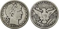 USA Half Dollar 1913 D Barber Half Dollar. Sch&ouml;n/Sehr sch&ouml;n 40,00 EUR  + 10,00 EUR frais d'envoi