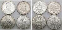 Preussen 4 x 3 Mark 1914 A Wilhelm II. 1888-1918. sehr sch&ouml;n, sehr sch&ouml;n... 165,00 EUR  + 10,00 EUR frais d'envoi