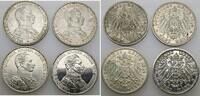 Preussen 4 x 3 Mark 1914 A Wilhelm II. 1888-1918. sehr sch&ouml;n, sehr sch&ouml;n... 165,00 EUR  + 10,00 EUR frais d'envoi