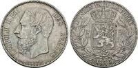 Belgien 5 Francs 1873 Leopold II. 1865-1909. Sehr sch&ouml;n 55,00 EUR  + 10,00 EUR frais d'envoi