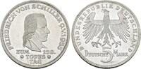 Bundesrepublik Deutschland 5 DM Friedrich von Schiller. -