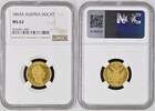 AUSTRIA  DUCAT 1863A NGC MS 62