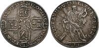 Braunschweig-Lüneburg-Calenberg-Hannover, Kurfürstentum 1/6 Taler Feinsilber Georg II., 1727-1760, König von Grossbritannien -