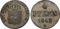 Braunschweig-Lüneburg-Calenberg-Hannover, Königreich 4 Pfennig Ernst August, 1837-1851 -