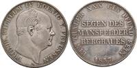 Preußen Ausbeutevereinstaler 1857 Friedrich Wilhelm IV. (1840-1861) Ger. Rf. u. Kr., getönt, TTB-SUP
