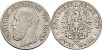 Baden 2 Mark 1876 G Friedrich I. 1856-1907 s-ss 70,00 EUR  + 15,90 EUR frais d'envoi