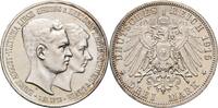 Braunschweig 3 Mark 1915 A Ernst August 1913-1918 Feine Kr., SPL