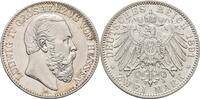 Hessen 2 Mark 1891 A Ludwig IV. 1877-1892 Min. Kr., SUP-