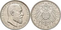 Sachsen-Coburg und Gotha 2 Mark 1895 A Alfred 1893-1900 Min. Kr., vz / St- 1700,00 EUR  + 41,90 EUR frais d'envoi