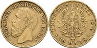 Baden 10 Mark 1876 G Friedrich I. 1856-1907 TTB