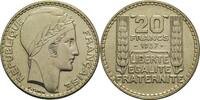 Frankreich 20 Francs 1937 3. Republik 1871-1940 vz-st 30,00 EUR  + 15,90 EUR frais d'envoi