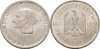 Weimarer Republik 3 Reichsmark 1931 A Zum 100. Todestag des Freiherrn vo... 120,00 EUR  + 15,90 EUR frais d'envoi