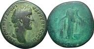 Roman Empire Sestertius Antonin, beau et assez rare sesterce. Rome, 142 après J.-C. -