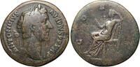 Roman Empire Sestertius Antonin, beau sesterce. Rome, 146 après J.-C. -