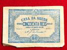 Banknoten - Welt #6210 - Portugal 50 Réis 1891 TB -