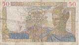 France 50 Francs 1936 Cérès, Fayette:17.30, KM:81 TB+