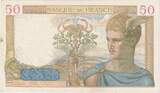 France 50 Francs 1940 Cérès, 1940-03-14, Z.12936 TTB