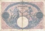 France 50 Francs 1915 Bleu et Rose, Y.6601, Fayette:14.28, KM:64e TB