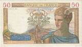 France 50 Francs 1940 Cérès, M.12319, Fayette:18.39, KM:85b SUP