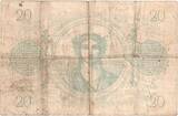 France 20 Francs 1873 Bleu, 1873-02-20, L.1581 TB