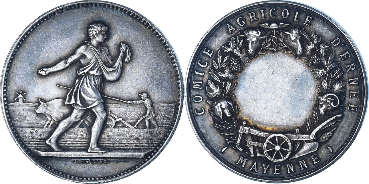 Médaille Française – Comice Agricole De Carvin – Bronze – TTB+