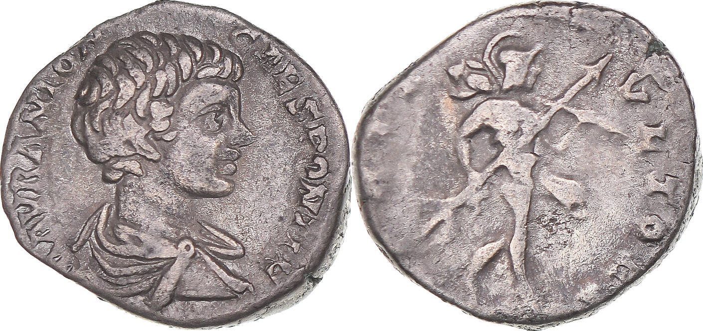 Denier En Argent De Caracalla – Monnaie Romaine Antique
