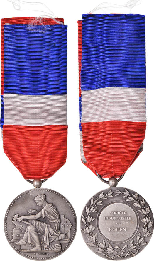 Médaille Participant Tir De Rouen 1878-1907 – Badge Société Mixte – France