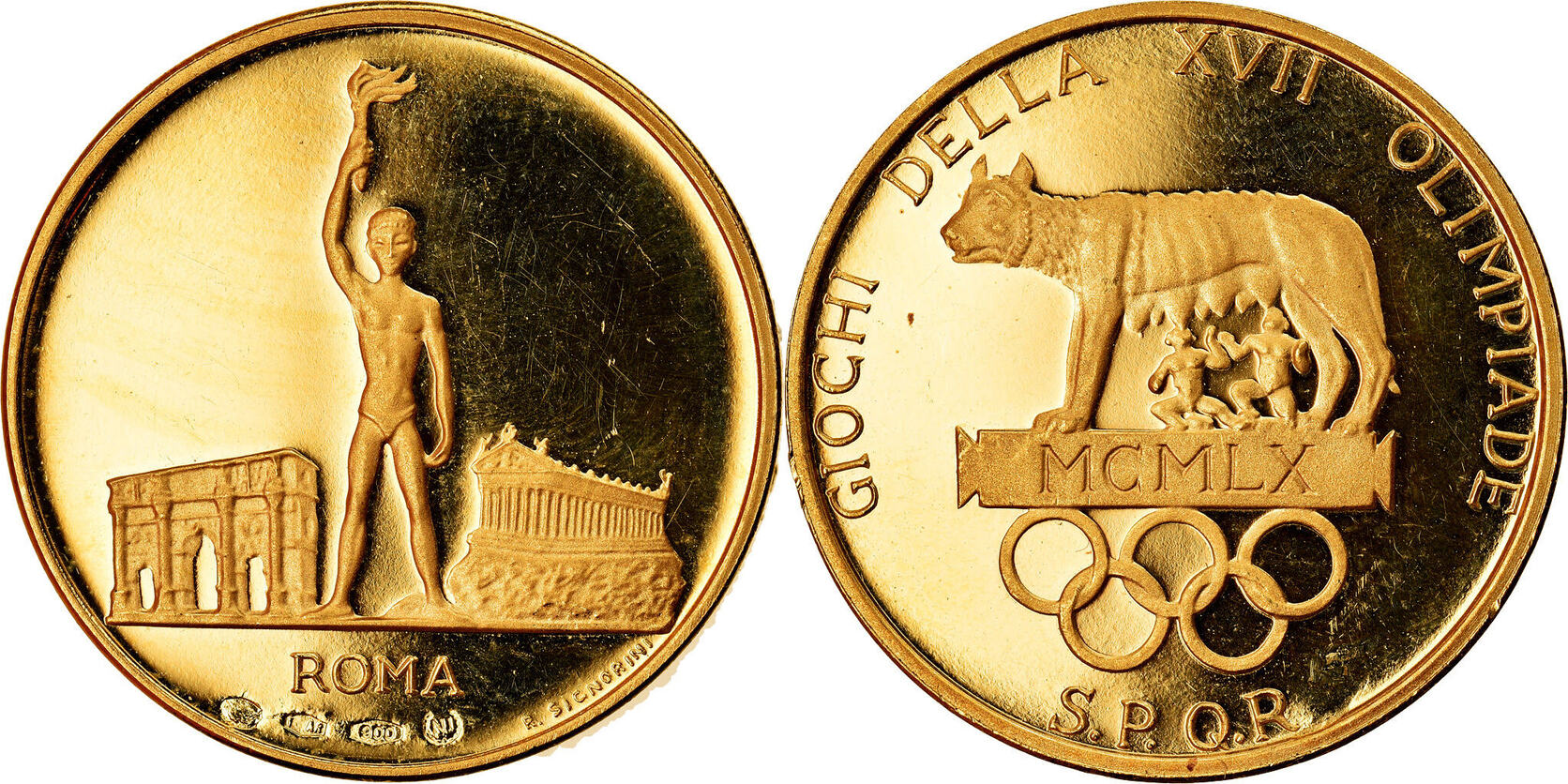 Collection de Médailles Commémoratives, Jeux Olympiques de Rome, 1960s, Set  de 255 en vente sur Pamono
