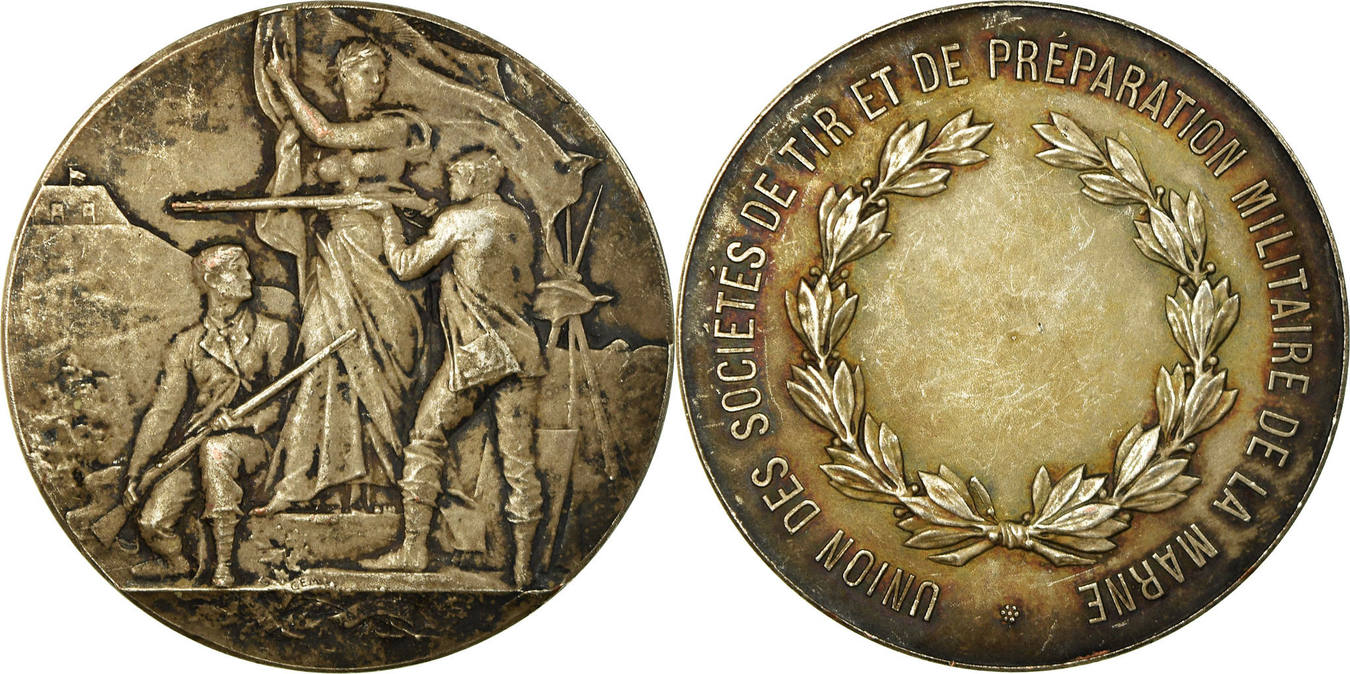 Médaille bronze Ministre de la Guerre P.Grandhomme XIXème siècle