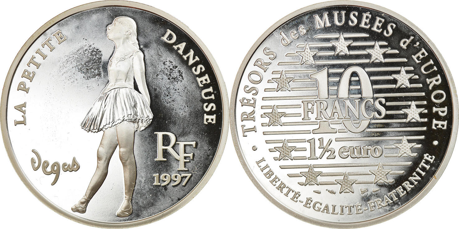 France 10 Francs-1.5 Euro 1997 Paris Monnaie, La petite Danseuse