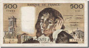 France 500 Francs Billet, 500 F 1968-1993 ''Pascal'', 1974-09-05 -