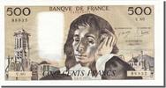 France 500 Francs Billet, 500 F 1968-1993 ''Pascal'', 1977-11-03 -