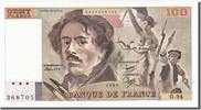 France 100 Francs Billet, 100 F 1978-1995 ''Delacroix'' -