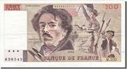 France 100 Francs Billet, 100 F 1978-1995 ''Delacroix'', KM:154e -