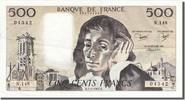 France 500 Francs Billet, 500 F 1968-1993 ''Pascal'', 1982-01-07 -