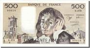 France 500 Francs Billet, 500 F 1968-1993 ''Pascal'', 1988-03-03 -