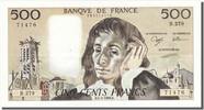 France 500 Francs Billet, 500 F 1968-1993 ''Pascal'', 1988-05-05 -