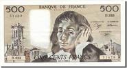 France 500 Francs Billet, 500 F 1968-1993 ''Pascal'', 1991-01-03 -