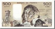 France 500 Francs Billet, 500 F 1968-1993 ''Pascal'', 1992-08-06 -