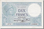 France 10 Francs Billet, 10 F 1916-1942 ''Minerve'', 1941-06-19 -