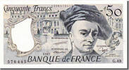 France 50 Francs Billet, 50 F 1976-1992 ''Quentin de La Tour'' -