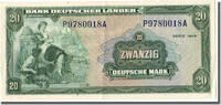 République fédérale d'Allemagne 20 Deutsche Mark Billet, République fédérale allemande, 1949-08-22 -
