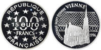 France 100 Francs-15 Euro Monnaie, Monnaie de Paris, Cathédrale Saint-Etienne de Vienne, 100 -