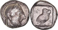 Tetradrachm Attique, Athènes, Très rare, Argent, NGC, TB -